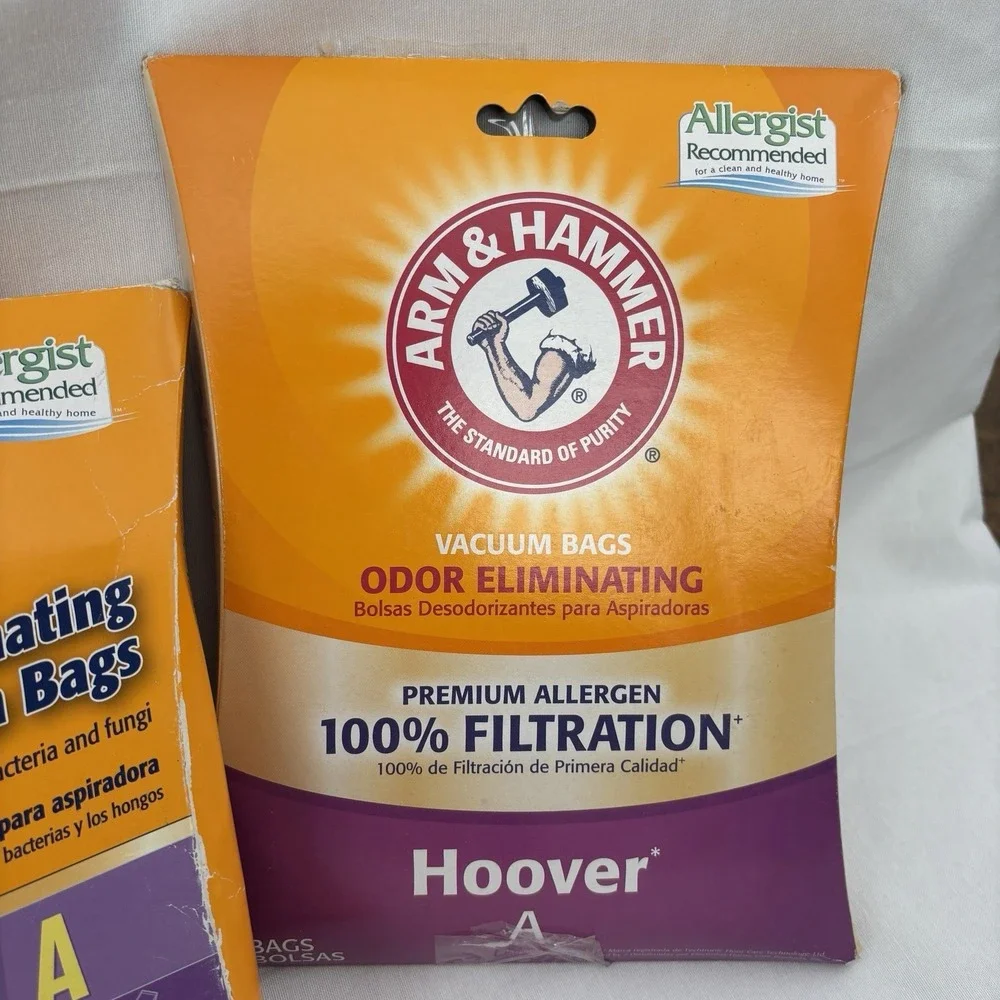 Arm‎ & Hammer Hoover Type A Vacuum Bags 2 Packages-Odor Eliminating Bags